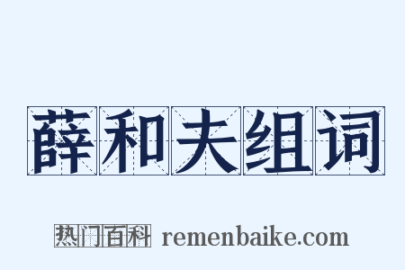 薛和夫组词是什么意思的图片